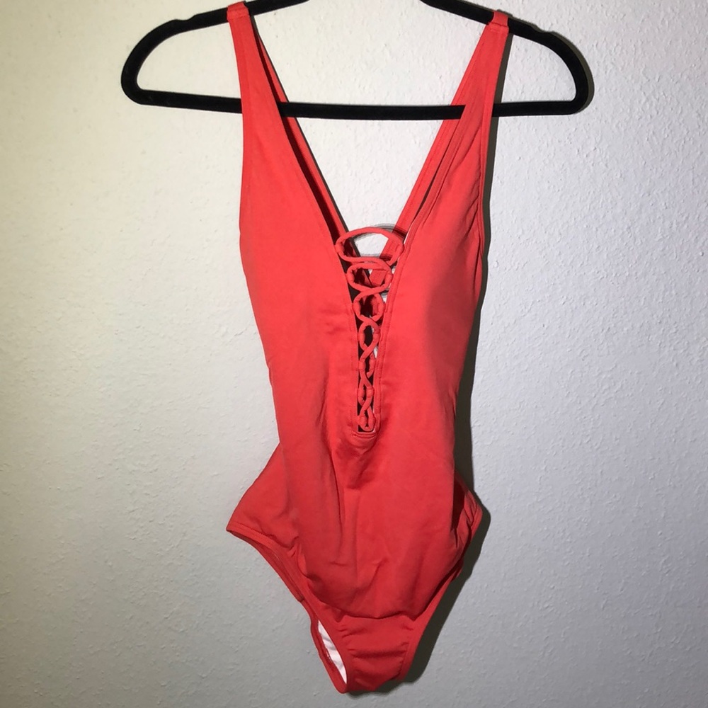 Coral Michael Kors one piece swimsuit